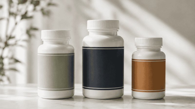 Three magnesium supplement bottles representing glycinate, threonate, and taurate forms compared for best magnesium for sleep